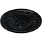 Ekena Millwork Lunel Ceiling Medallion (Fits Canopies up to 3 3/4"), Hand-Painted Jet Black, 20 1/4"OD x 1 1/2"P CM20LUBLF - alternate 2